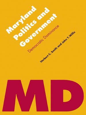 cover image of Maryland Politics and Government